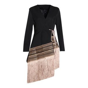 DRESS NOTICEABLE TASSEL JACKET SIZE SMALL Noticeable Tassel Jacket Dress